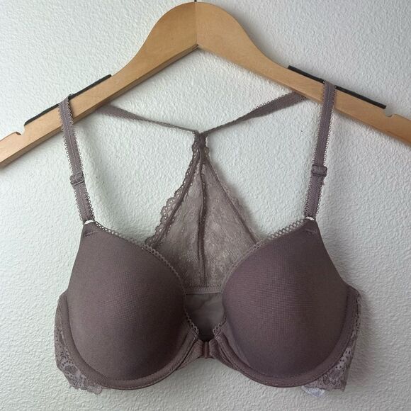 B.TEMPT'D BY WACOAL b. Charming Lace Bra 953332 Antler Color  size 32 C - Picture 3 of 6